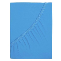 B.E.S. PETROVICE Protěradlo Jersey s elastanem LYCRA 160 × 200 cm, nebesky modré