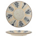 Dezertní talíř z kameniny ve světle modré a krémové barvě ø 16 cm Leonie – Bloomingville