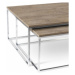 Konferenční stolek 2v1 Glixes dub šedý
