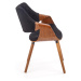 Jídelní židle SCK-396 ořech/černá