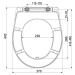Alcadrain A604 wc sedátko Soft Close, Click systém, Duroplast - možnost horní montáže (dříve Alc