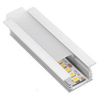 CENTURY AL PROFIL pro LED pásek 15mm plochý zapuštěný opálový kryt 22x12mm IP20 délka 2m CEN KPR