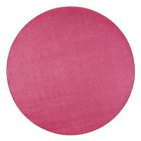Hanse Home Collection Kusový koberec Nasty 101147 Pink kruh 133 × 133 cm