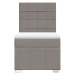 vidaXL Box spring postel s matrací taupe 90x190 cm textil