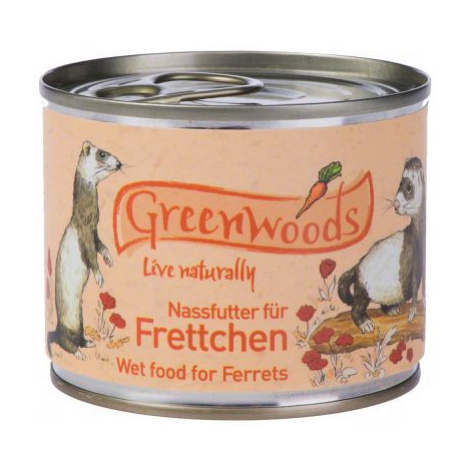 Greenwoods Ferret konzerva - výhodné balení: 24 x 200 g