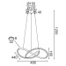 ACA Lighting Decoled LED závěsné svítidlo HM92LEDP48WH