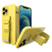 Silikonové pouzdro Sporty s popruhem na iPhone 13 6.1" yellow