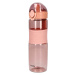 Plastová láhev se silikonovým uzávěrem THEO růžová obsah 0,6 l 969885 Homla
