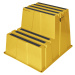 Twinco Plastové schůdky s nekluznými stupni, nosnost 150 kg, 2 stupně, žlutá, od 2 ks