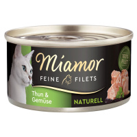 Miamor Feine Filets Naturell tuňák a zelenina 24 × 80 g