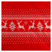 Vánoční mikrovláknové povlečení NOEL III. červená 1x 220x200 cm, 2x povlak 70x80 cm francouzské 