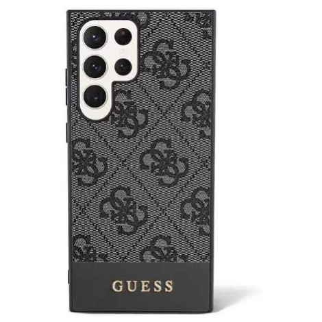 Guess hard silikonový kryt Samsung Galaxy S24 ULTRA black 4G Stripe Collection