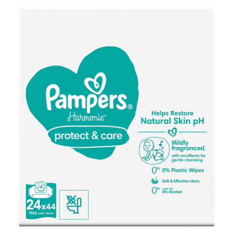 Pampers Harmonie Protect & Care Dětské Čisticí Ubrousky 24 Balení = 1056 Ubrousků