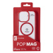Zadní kryt Cellularline Pop Mag s podporou Magsafe pro Apple iPhone 15 Pro, transparentní / červ