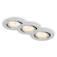 Briloner Briloner 7219-039-Sada 3xLED Stmívatelné koupelnové svítidlo 1xGU10/5W/230V IP23