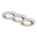 Briloner Briloner 7219-039-Sada 3xLED Stmívatelné koupelnové svítidlo 1xGU10/5W/230V IP23