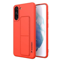 Wozinsky Kickstand Case silikonové pouzdro se stojánkem pro Samsung Galaxy S21+ 5G červené