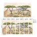 Yokodesign Tapeta Safari zvířátka rozměry: výška 250 cm