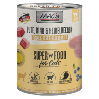 Výhodné balení MAC's Cat 24 kg (24 x 800 g) - Krůtí, hovězí a borůvky