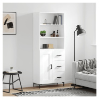 vidaXL Skříň highboard bílá 69,5 x 34 x 180 cm kompozitní dřevo