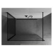 MEXEN/S Kioto Sprchová zástěna WALK-IN 130 x 80 cm, černý vzor, černá 800-130-212-70-70-080
