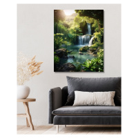 Obrazy na stěnu - Vodopády Rozměr: 40x50 cm, Rámování: vypnuté plátno na rám