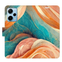 iSaprio flip pouzdro Blue and Orange pro Xiaomi Redmi Note 12 Pro+ 5G