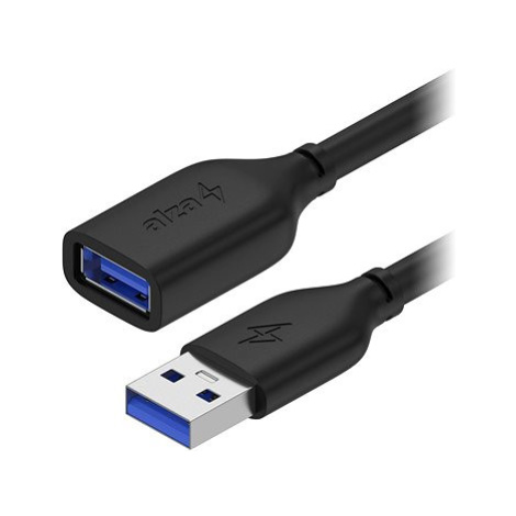 AlzaPower Core USB-A (M) to USB-A (F) 3.0, 2m černý