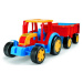 WADER Traktor Gigant s vlekem plast 102cm v krabici Wader