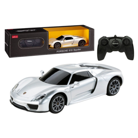 mamido  Sportovní autíčko Porsche 918 Spyder na dálkové ovládání RC 1:24 stříbrné