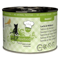 Catz finefood Ragout No.605 s lososem a divokou kachnou 190 g