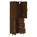 vidaXL Skříň highboard hnědý dub 69,5 x 34 x 180 cm kompozitní dřevo