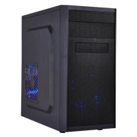 EUROCASE skříň MC X203 black, micro tower, without fans, 2x USB 2.0