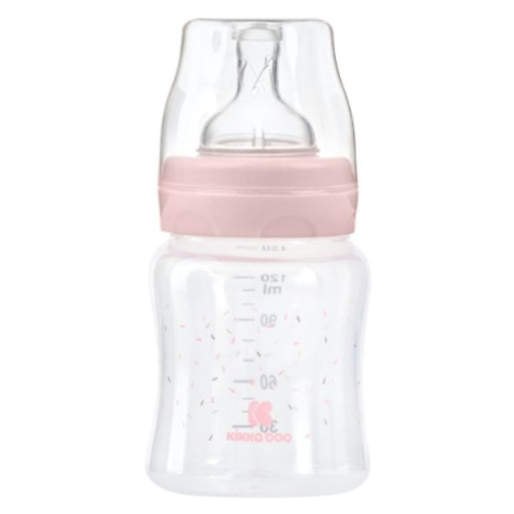 KikkaBoo Kojenecká láhev 120ml 0m+ Hippo Dreams Pink