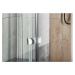 Aqualine AMICO sprchové dveře výklopné 820-1000x1850mm, čiré sklo