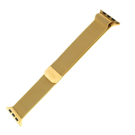 FIXED Síťovaný nerezový řemínek Mesh Strap pro Apple Watch 38/40/41mm FIXMEST-436-GD, zlatý