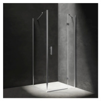 OMNIRES MANHATTAN obdélníkový sprchový kout s křídlovými dveřmi, 100 x 90 cm chrom / transparent