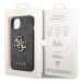 Zadní kryt Guess PU 4G Metal Logo pro Apple iPhone 14, šedá