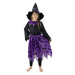 RAPPA Dětský kostým čarodějnice s netopýry a kloboukem (S) e-obal