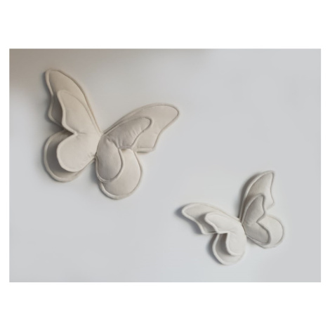 ELIS DESIGN Dekorační polštářky na zeď - motýli barva: béžová Elisdesign