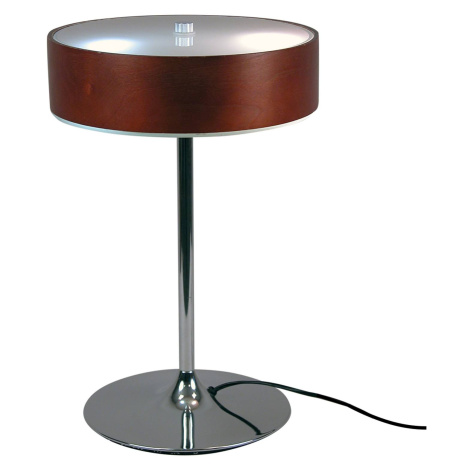 Aluminor Ušlechtilá stolní lampa Malibu s ebenovým dekorem