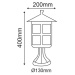 ACA Lighting Garden lantern venkovní stojací svítidlo HI6503