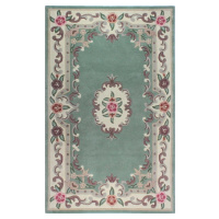 Zelený vlněný koberec Flair Rugs Aubusson, 75 x 150 cm