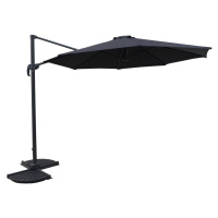 Šedý slunečník 300x300 cm Deluxe – Garden Pleasure
