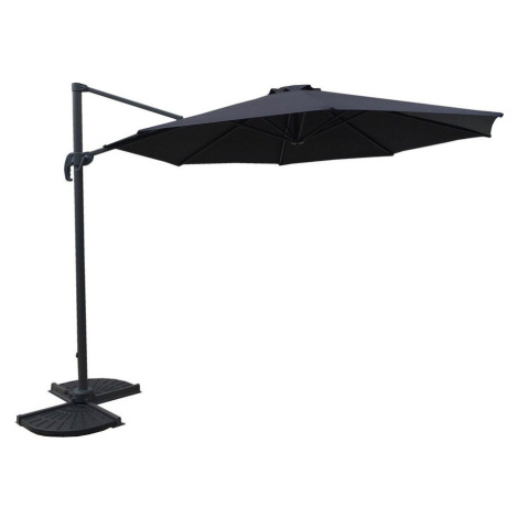 Šedý slunečník 300x300 cm Deluxe – Garden Pleasure