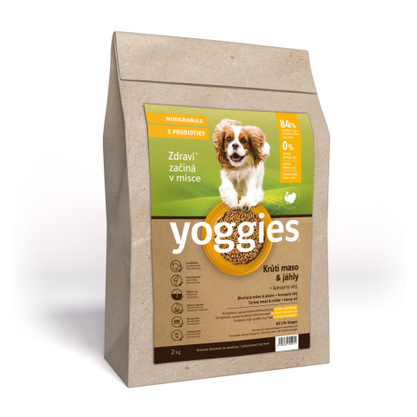 Yoggies MINIGranule Monoprotein, Krůtí maso s probiotiky 2kg