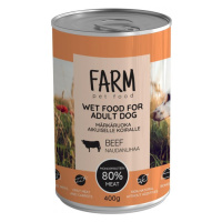 FARM PET FOOD FARM hovězí konzerva 400g