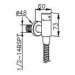 Sapho Podomítkový bidetový ventil s regulátorem teploty a bidetovou sprškou, chrom