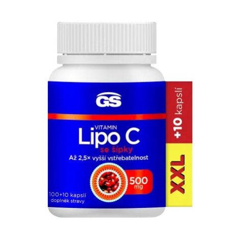 GS Vitamin Lipo C 500mg se šípky XXL 100+10 kapslí Green Swan