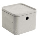 CURVER BETON XS úložný box s víkem 17x17x13cm 3L 04775-021